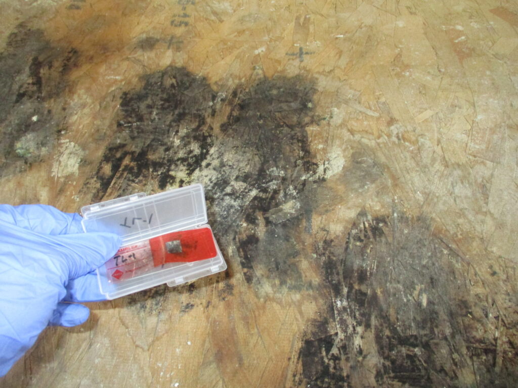 Methamphetamine residue testing using surface sampling for possible property contamination